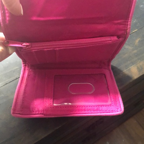 Vera Bradley Petite Tr-Fold Wallet - Pink Floral - Picture 5 of 8